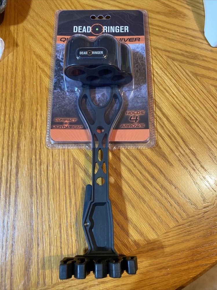 Dead Ringer Quick Fire Quiver Black 4 Arrow DR8528 Quick Detach Compact