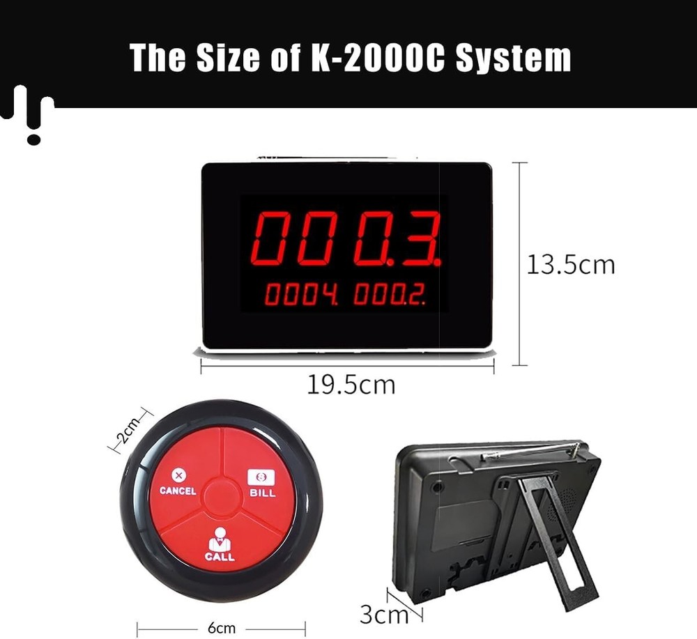 Wireless Waiter Calling System Restaurant Guest Pager Call Service
