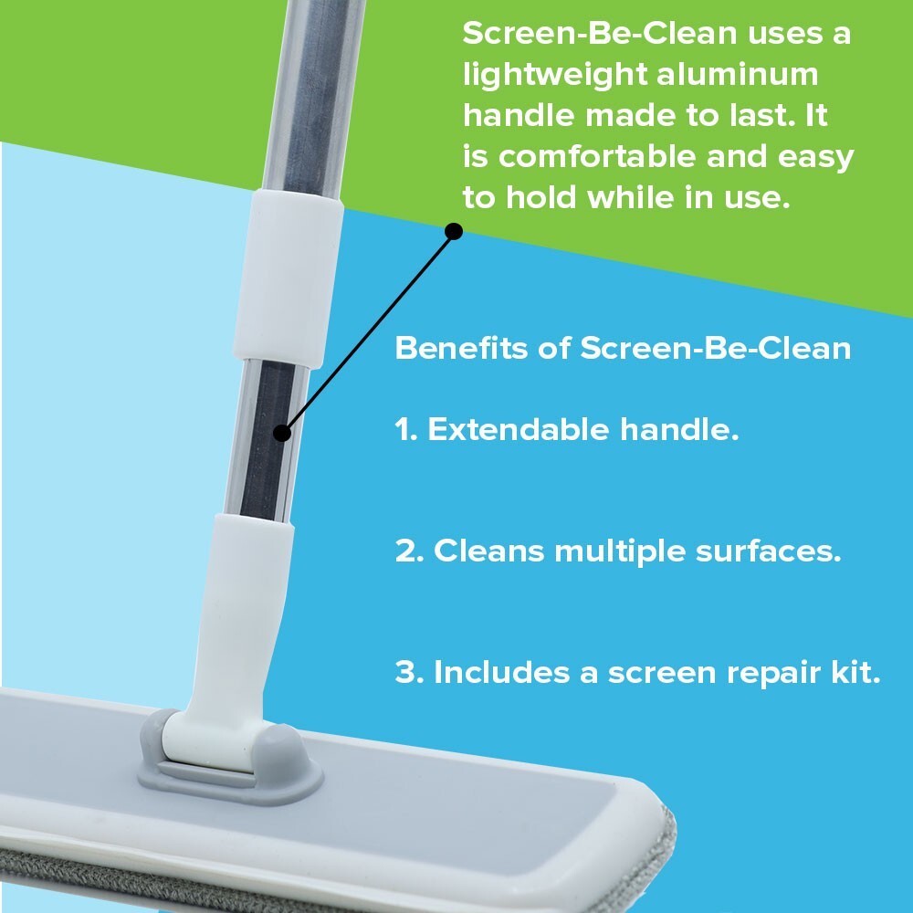 Screen-Be-Clean All Purpose Screen Cleaner Brush, Duster, Window Squeegee