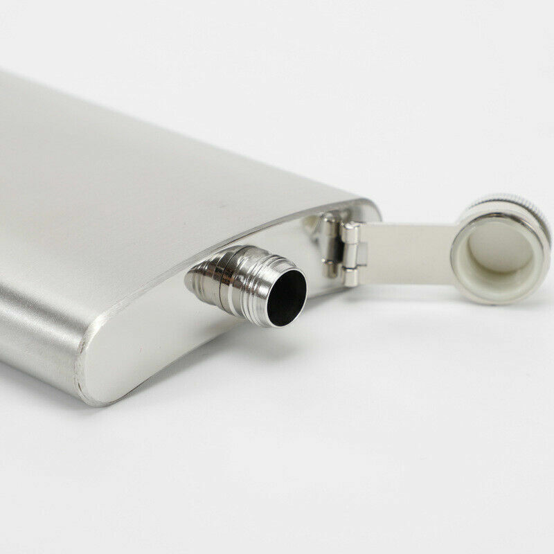 Stainless Steel Liquor Pocket Hip Flask Alcohol Whiskey Screw Cap Flagon 7 10 oz