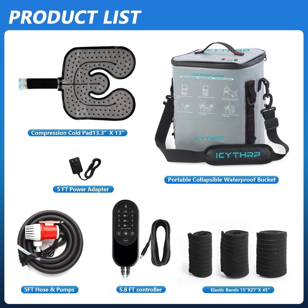 ICYTHRP Cold Therapy Machine with Programmable Timer Portable Ice Machine **READ