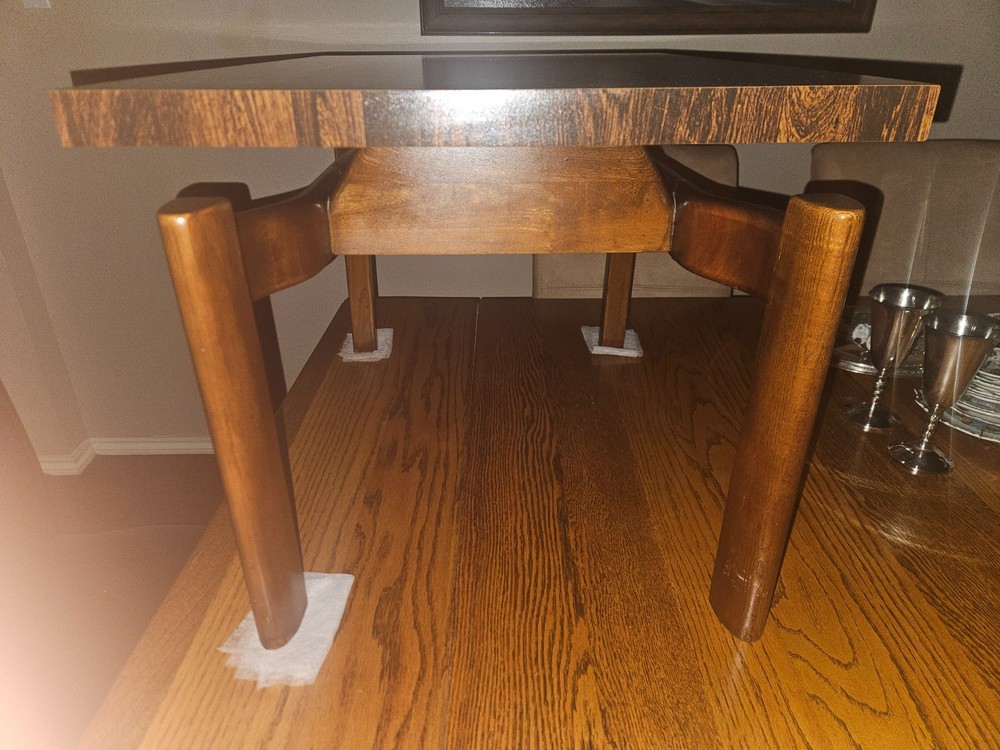 Mid Century Modern Jens Risom Side Table with Formula laminate top Beautiful