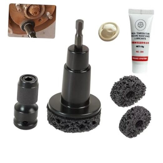 Wheel Hub Rust Removal Tool Kit – Includes 2 Replacement Discs, Copper Paste &