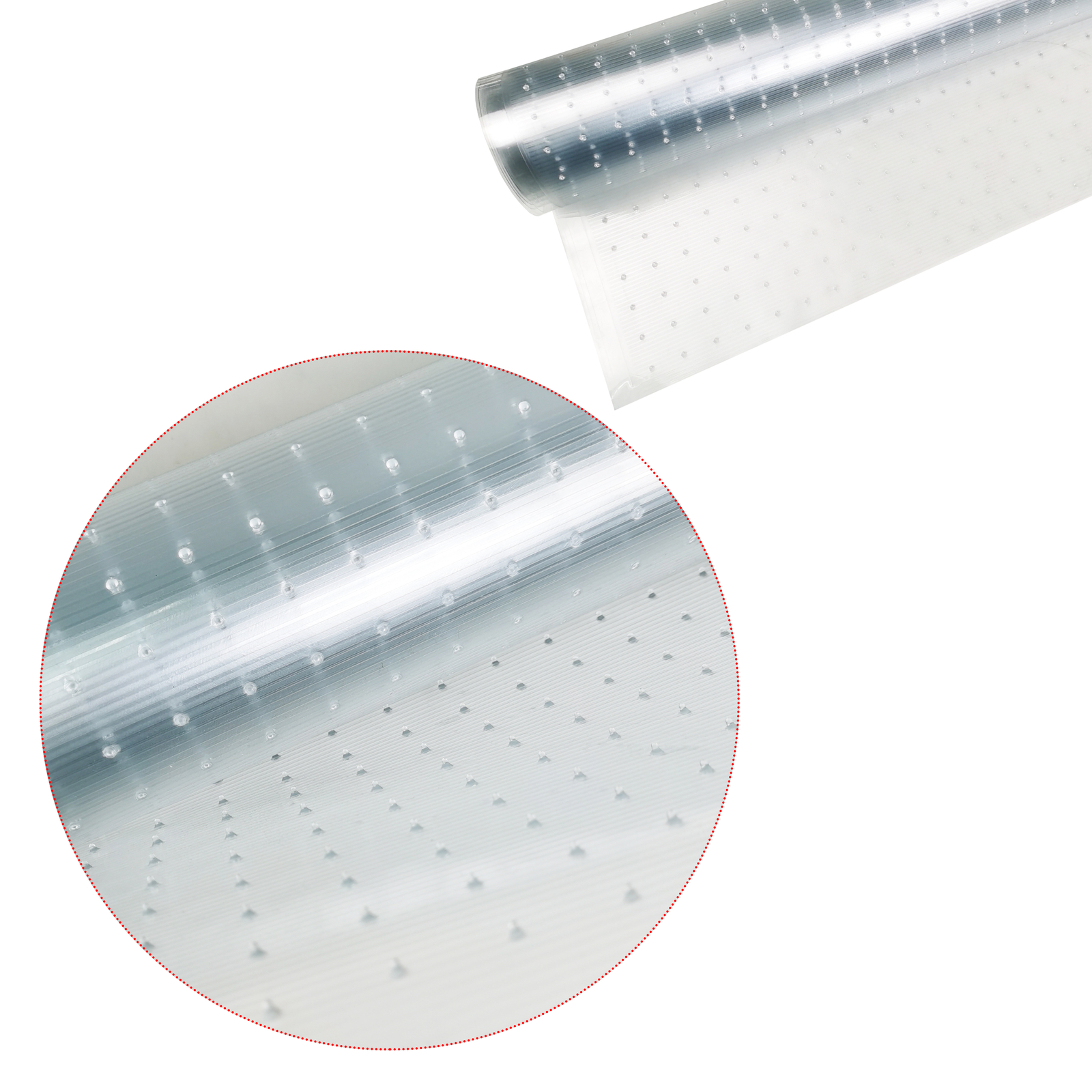 HFS(R) 27IN X 12FT Clear PVC Anti-Slip Heavy Duty Floor Runner Rug Protector