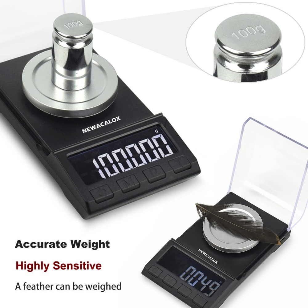 Milligram Scale with USB Supply, Reloading Scale 100 x 0.001g, High Precision...
