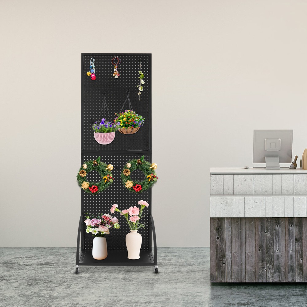 Pegboard Display Stand, Merchandise Display Rack, Retail Pegboard Rack US~