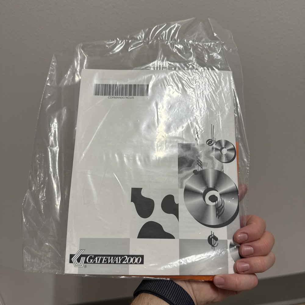 Gateway 2000 4x IDE CD-ROM - System Disk And User Guide ONLY New Sealed