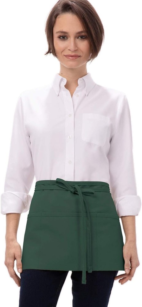 Functional Unisex Waitress Apron - Three Pockets & Tablet Holder for Servers