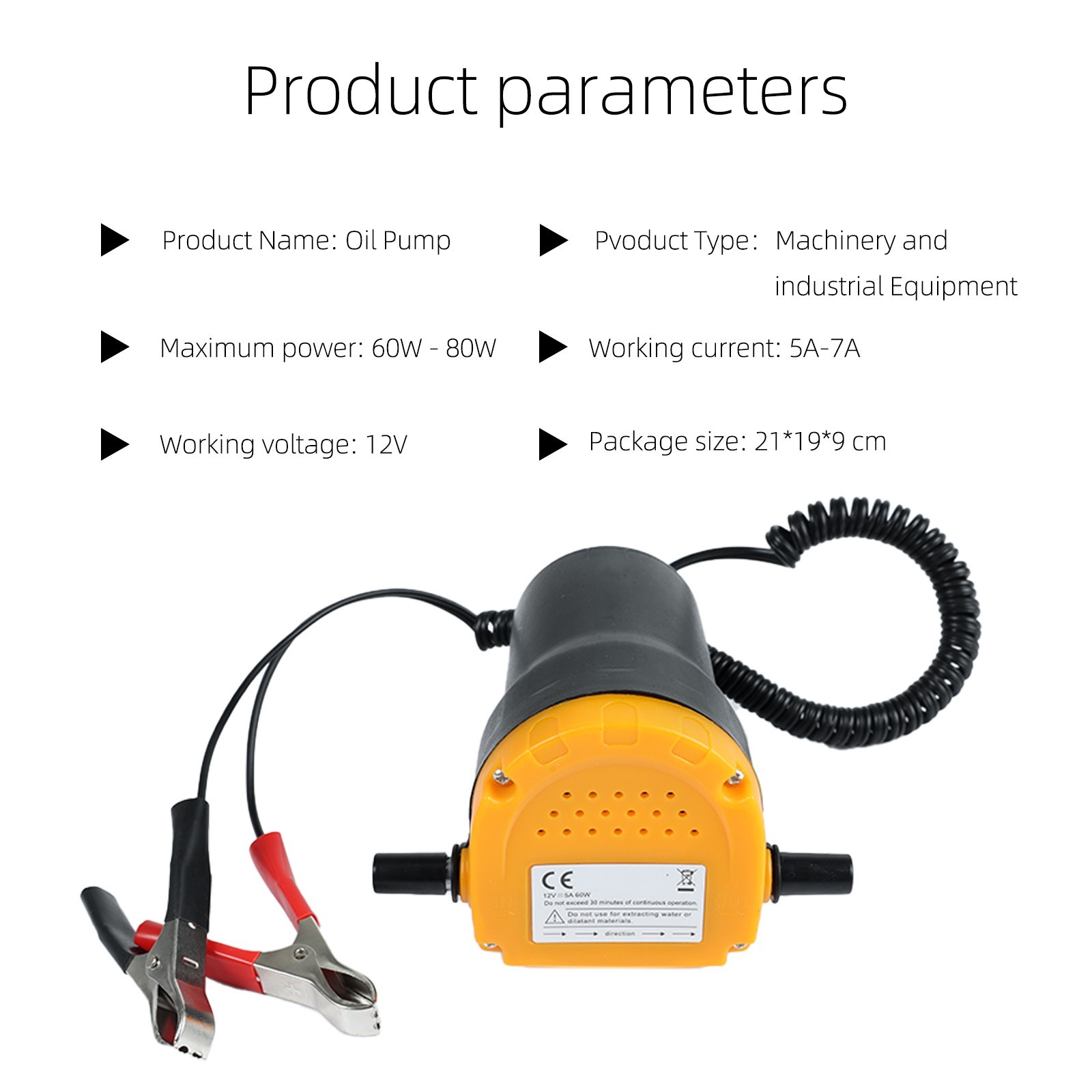 DC 12V Transfer Pump Extractor Fast Change Oil Fluid Scavenge Suction Vacuum
