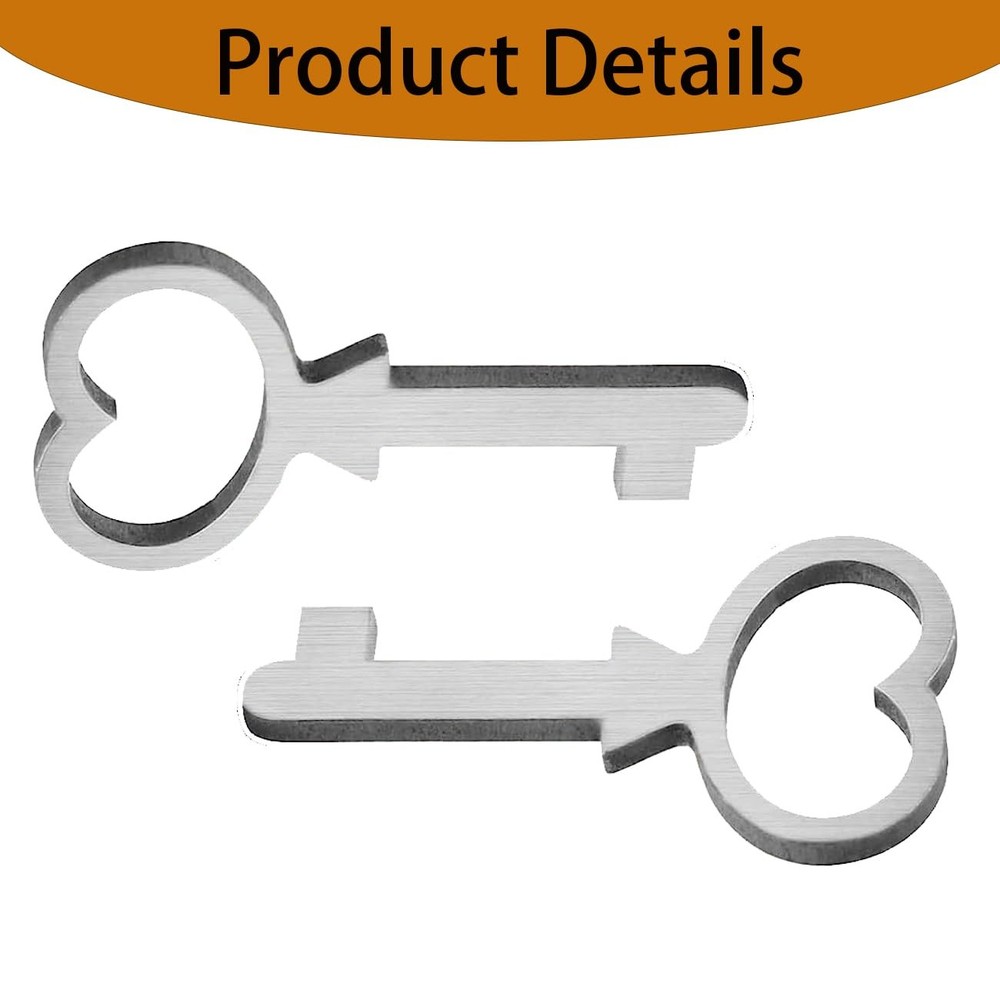 Rsoise Cedar Box Key, Replacement for Lane Mini Keepsake Boxes, Key silvery