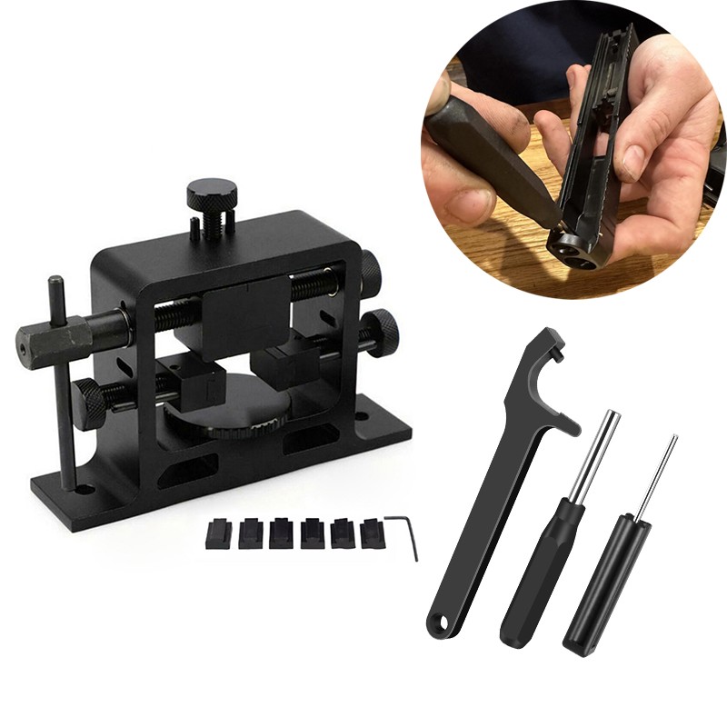 Pistol Slide Rear Sight Pusher Tool W/Glock Tool Kit Front Sight Tool Glock19 BK