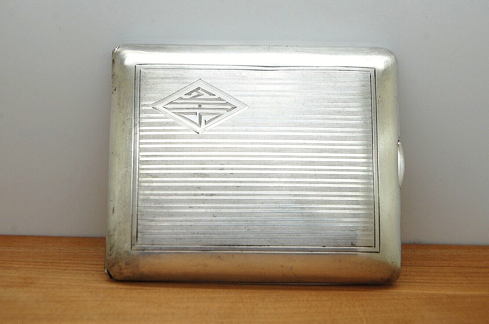 ANTIQUE HAVONE STERLING SILVER CIGARETTE CASE