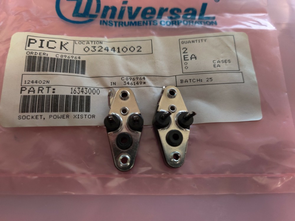 Universal Instruments Power Xistor Socket 16343000 Pack Of 2