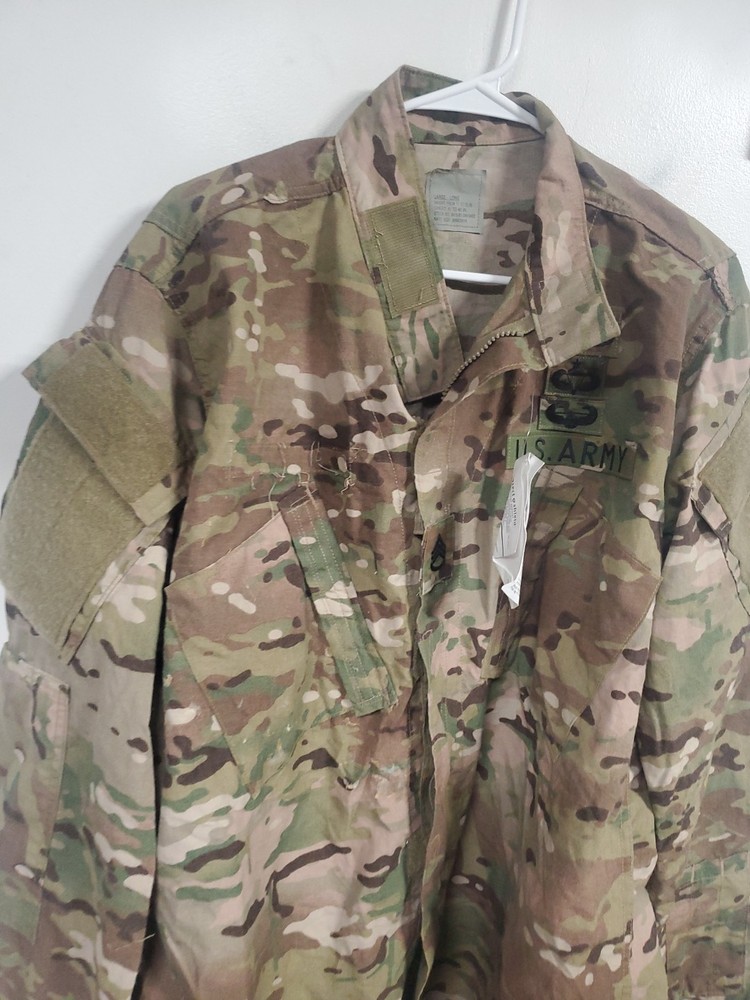 Large Long Need Clean US ARMY ISSUE  MULTICAM  -  FLAME RESISTANT  jacket top