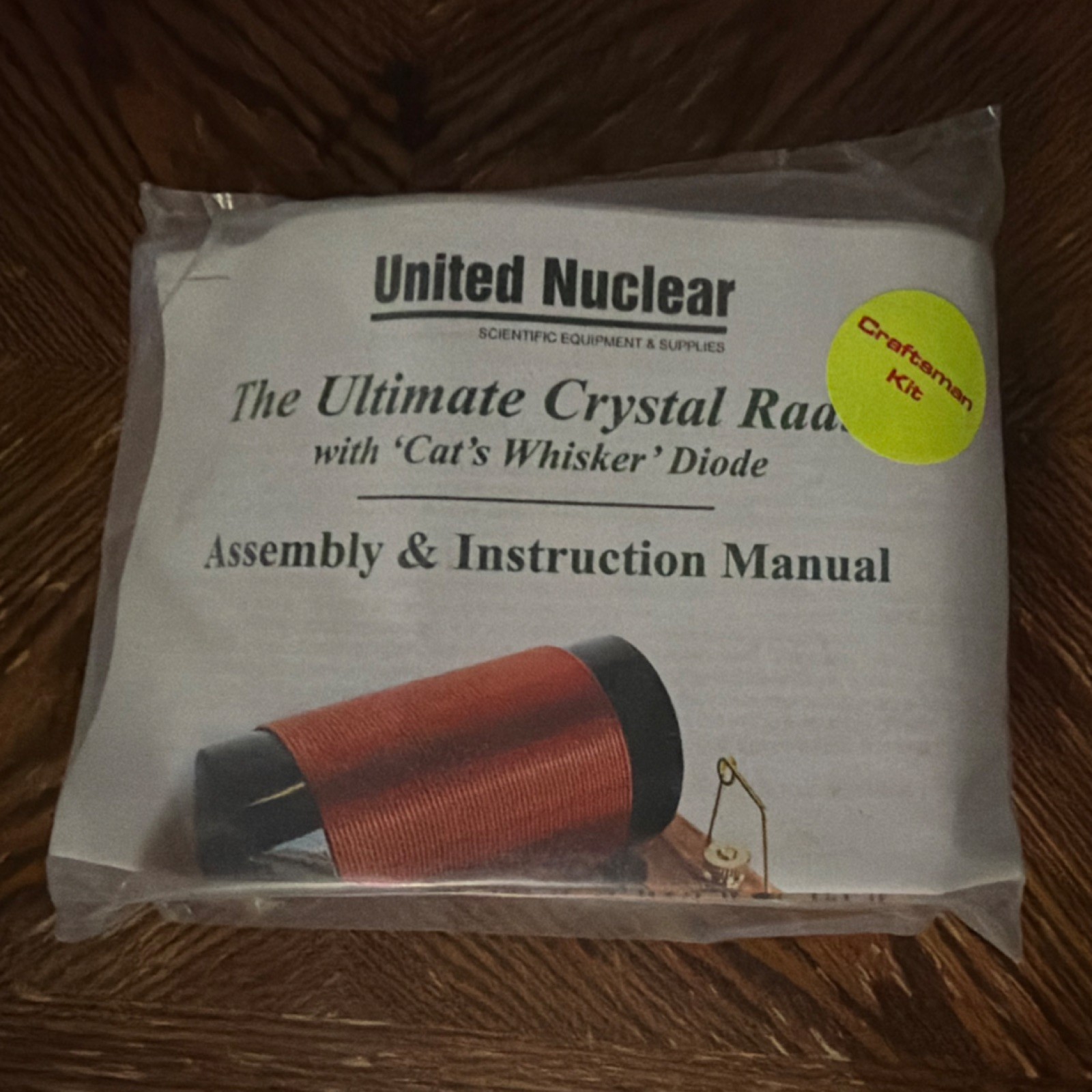 NEW SEALED United Nuclear Ultimate Crystal Radio Kit - Cat’s Whisker Diode
