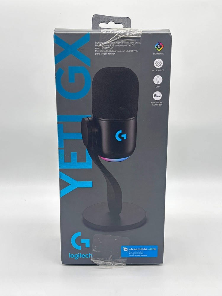 Logitech Yeti GX Wired Supercardioid Dynamic Gaming Microphone with LIGHTSYNC