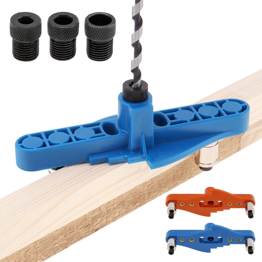 Dowel Jig Kit Self Centering Drill Guide Center Scriber Line Doweling Hole Tools