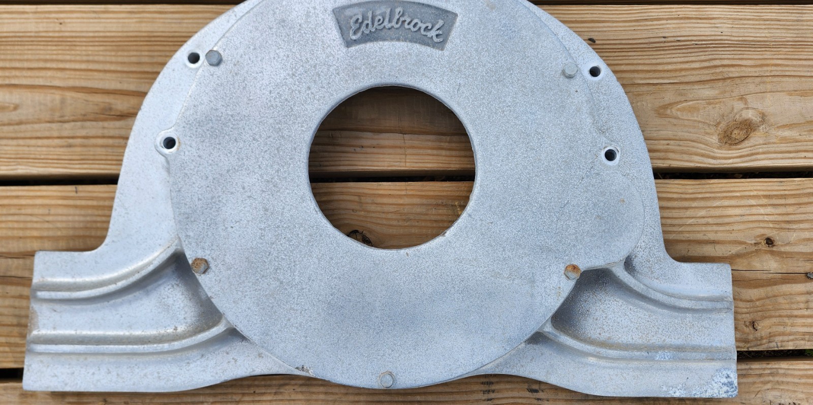 Vintage 1960's? Edelbrock Rear Engine Mount Plate Hydroplane? Jet Boat?