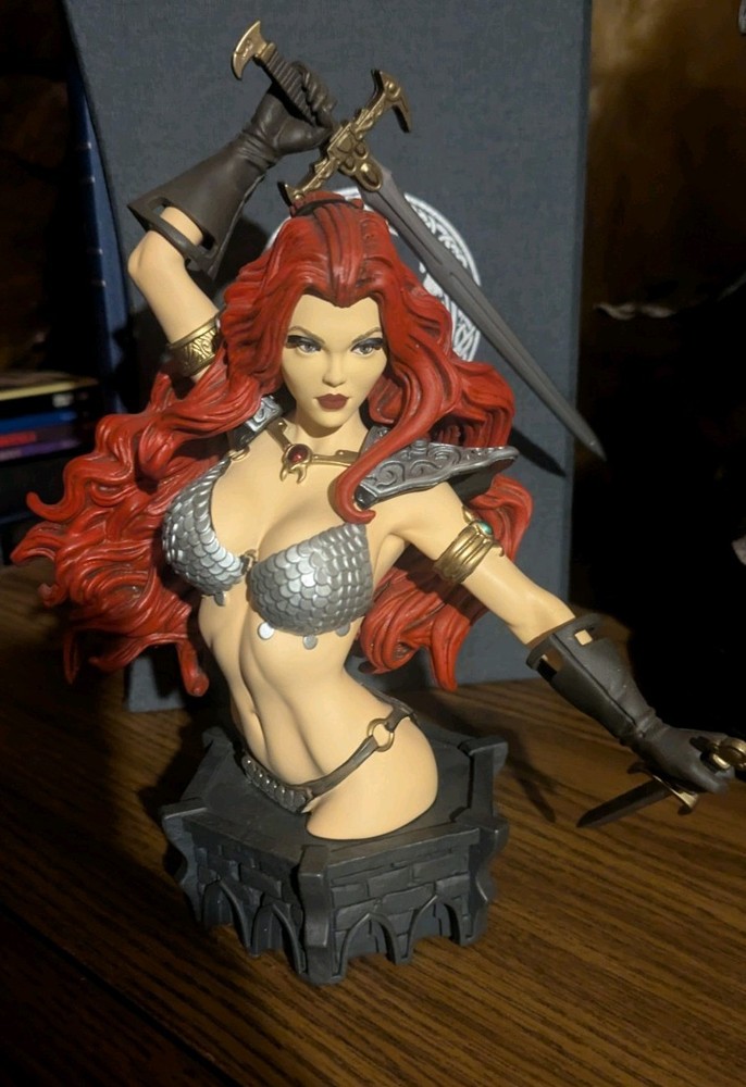 Dynamite Red Sonja Bust by Arthur Adams Standard Color Version
