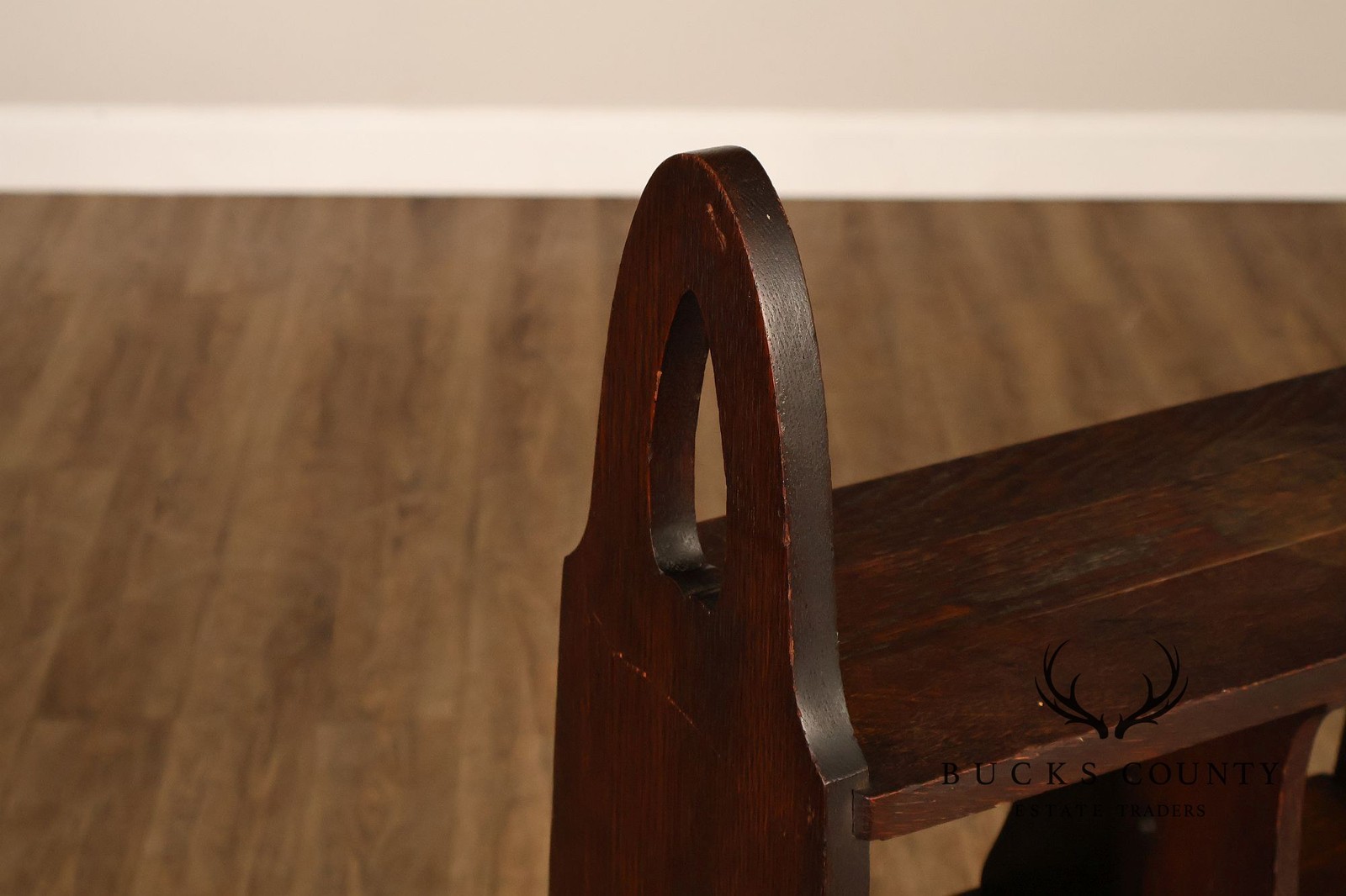 Antique Grand Rapids Arts And Crafts Mission Oak Magazine Stand