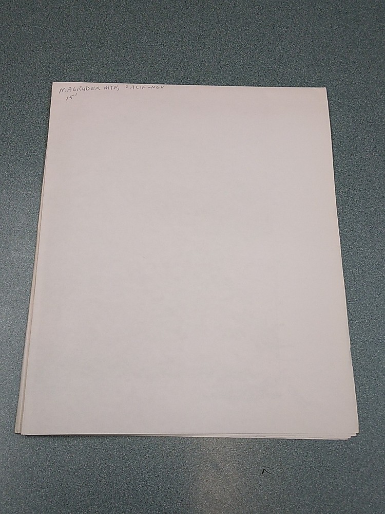 Magruder Mountain Map 1957
