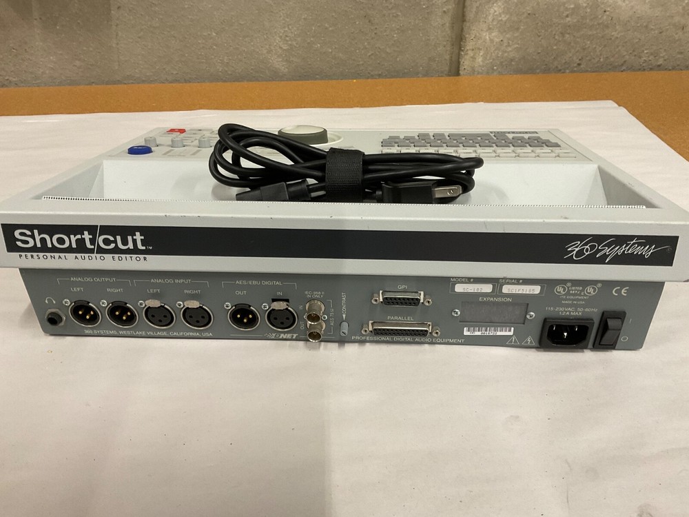 360 Systems SC-182 Shortcut Audio Editor *No HDD *Untested