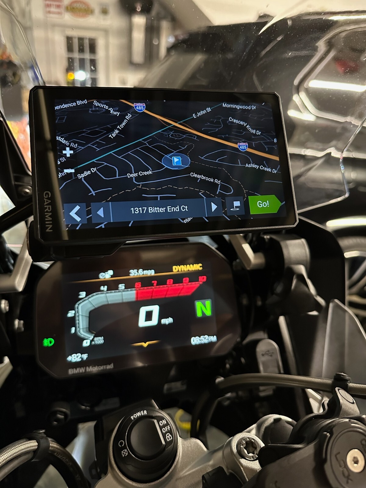 Garmin Zumo XT or XT2 Adapter for BMW NAV locking GPS Mount--- MADE in the USA--