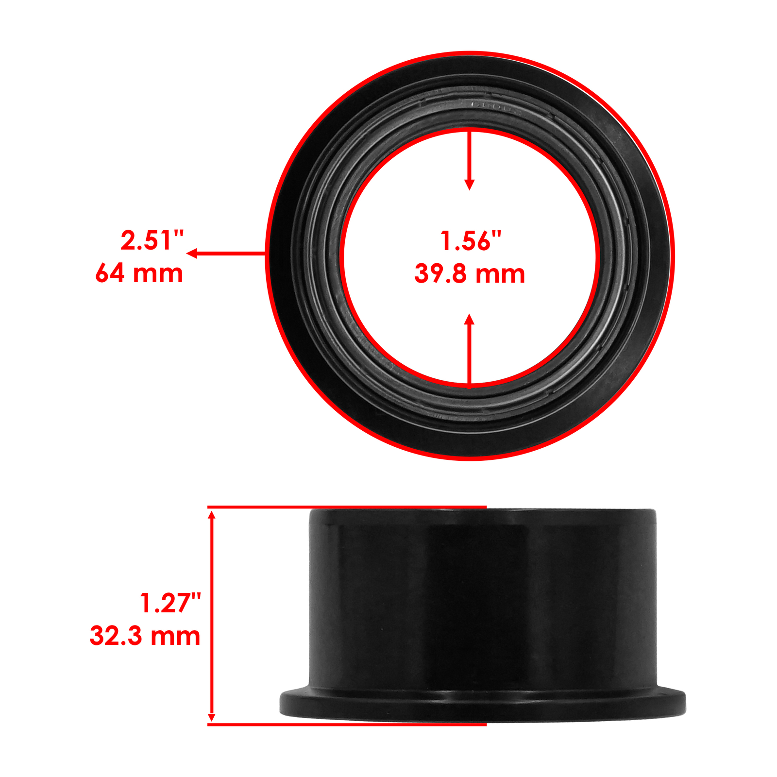 Caltric 420257439 Drive Pulley Clutch With Ball Bearing 6808 for BRP Can-Am