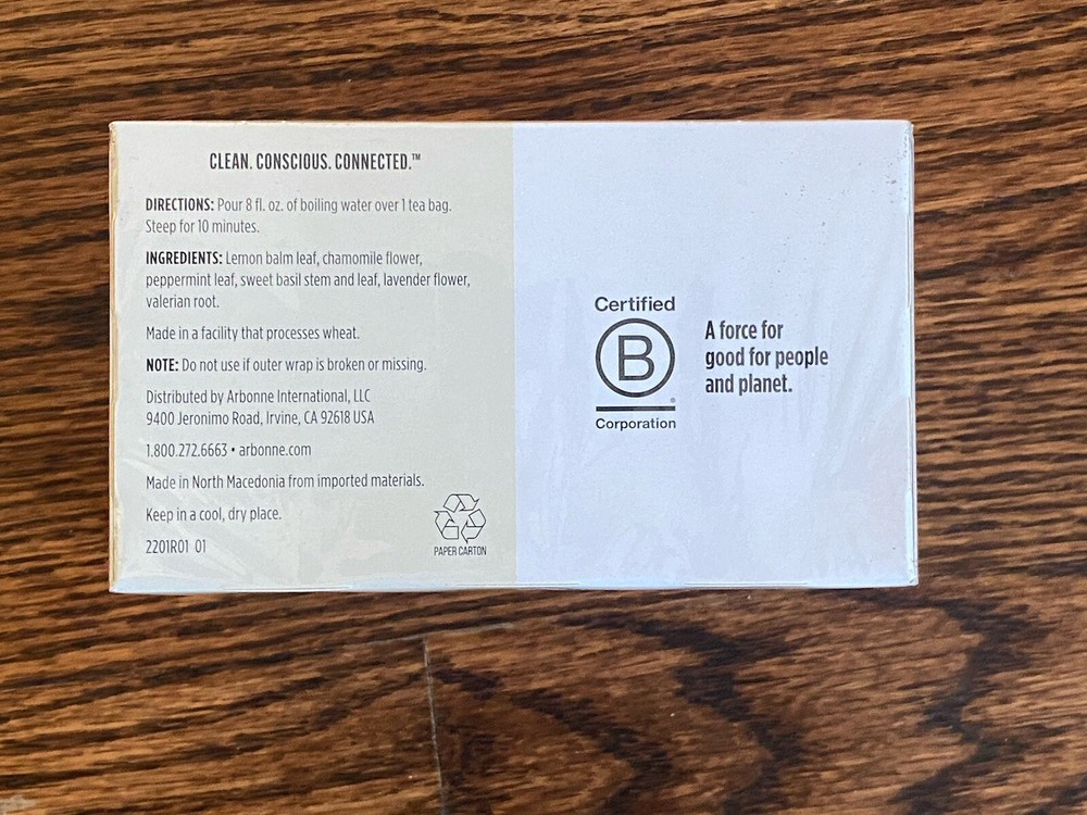 Arbonne Dream Tea-1 Unopened box