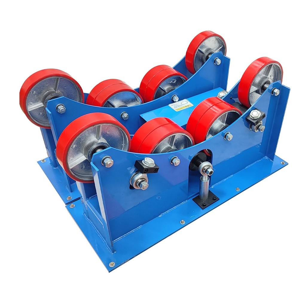 220V 3T TPU Wheel Welding Turning Roller Remote Control Welding Roller Bracket