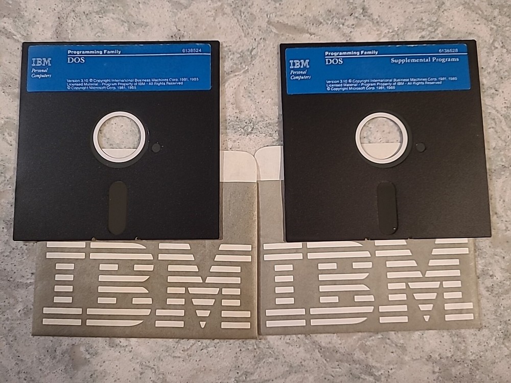 Untested IBM DOS Programming Family Floppy #6138524 & #6138528