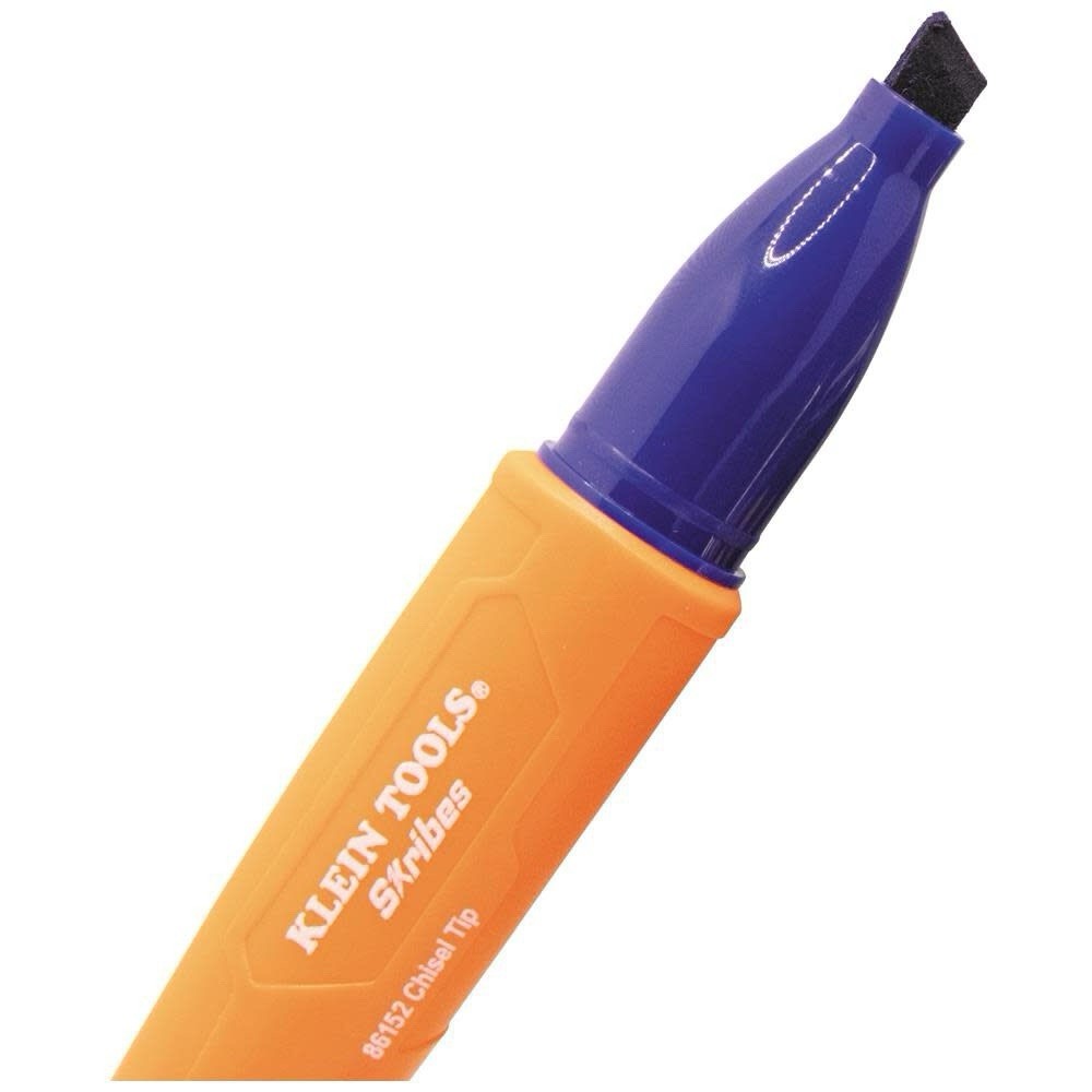 Klein Tools 861923 Skribes™ Chisel Tip Permanent Markers, Multi-Color, 3-Pack