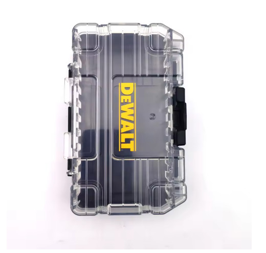 DEWALT TSTAK Tough Case Black Medium Stackable Removable Dustproof Drill Bits
