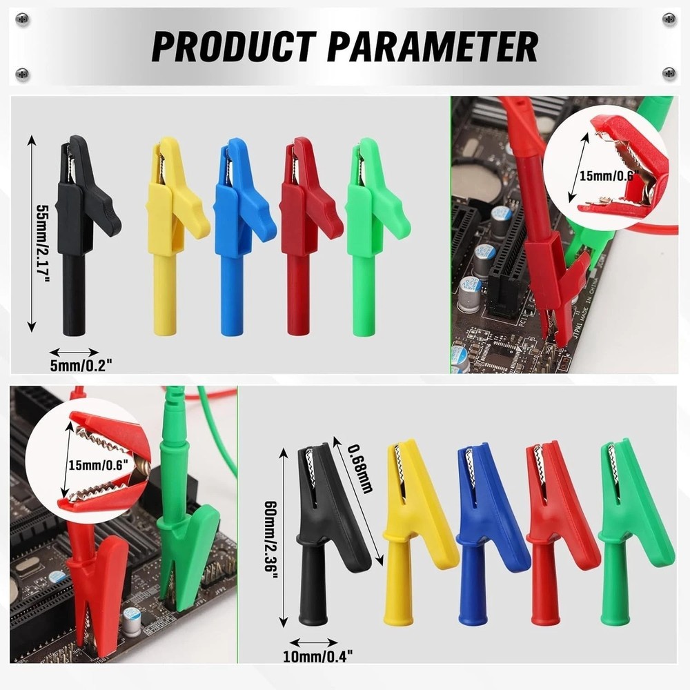SWANLAKE 43-Piece Back Probe Kit for Precision Automotive Testing & Diagnostics