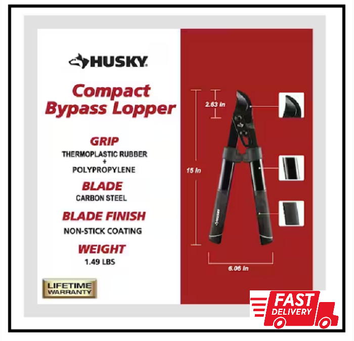 15 in. Compact Bypass Lopper - Efficient Garden Cutting Tool