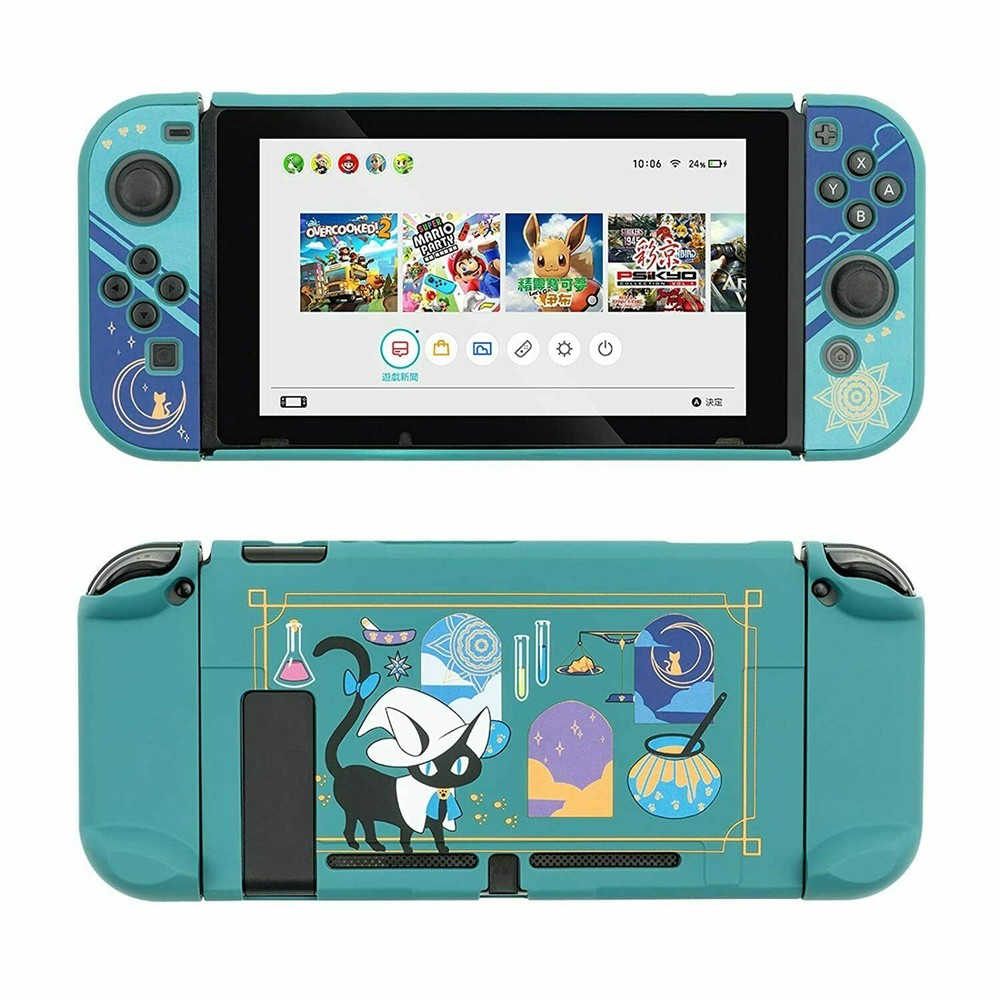 Geekshare Nintendo Switch Shell Alchemy Cat Cover Back Girp Protective Case