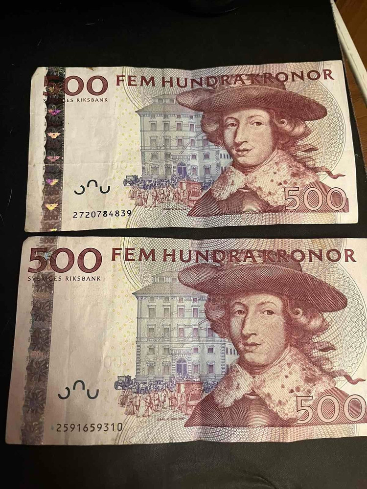 Ticket Suede-500kronor