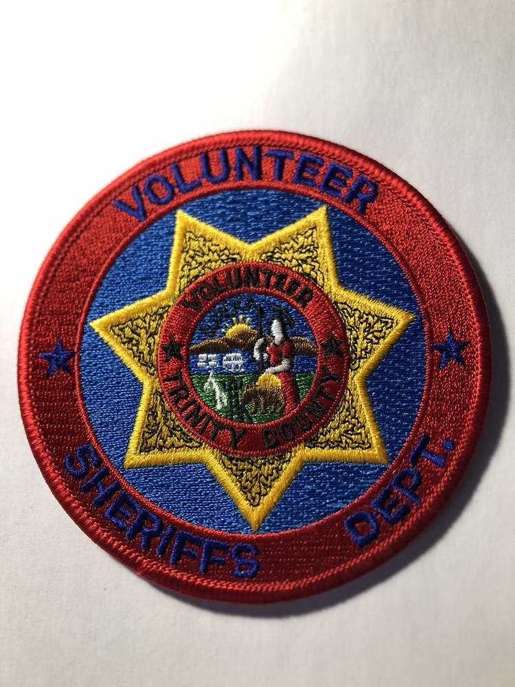 Trinity County California Sheriff Volunteer Patch