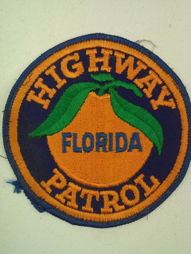 Highway Florida Patrol Patch 3.9-Inch Diameter