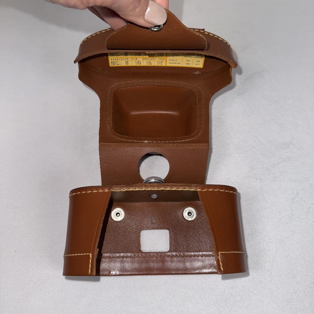 Kodak Pony 828 Leather Brown Case