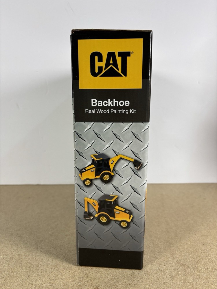 Cat Wooden Backhoe Paint Set