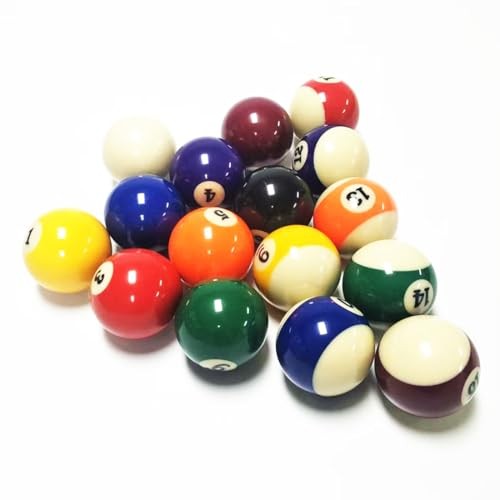 Replacement Billiards Ball Set, 1-1/" Mini Size, 1.5 Inch, Replacement Balls 2