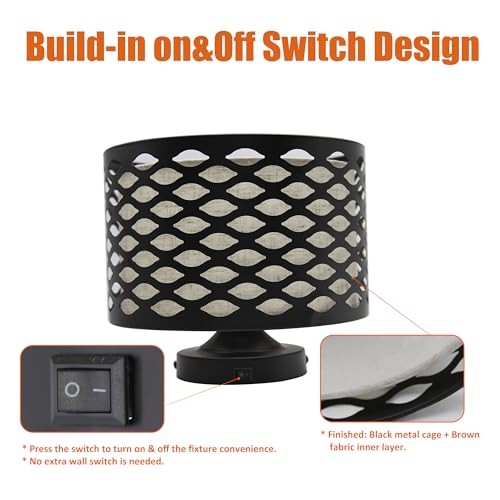 8-1/2'' LED RV Pendant Dining Table Honeycomb - Patterned Drum Ceiling Light
