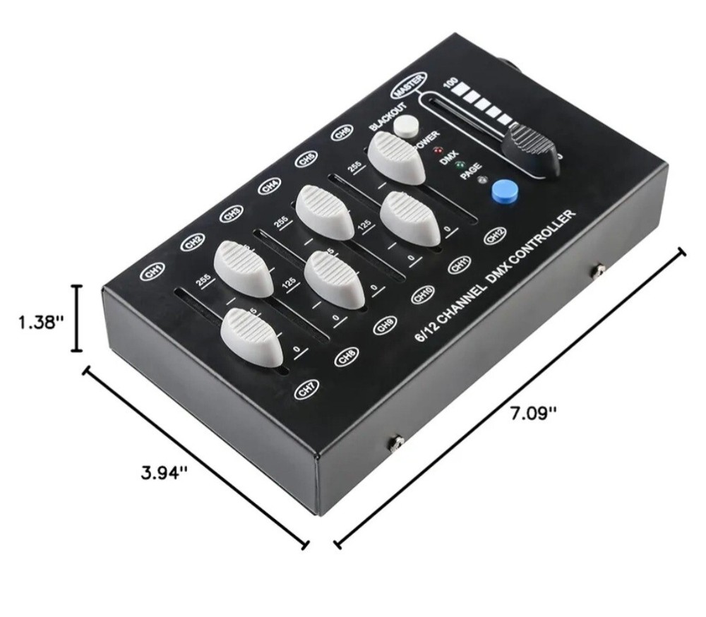 MAD OWL 12 Channel DMX Dimmer Controller, Portable 12