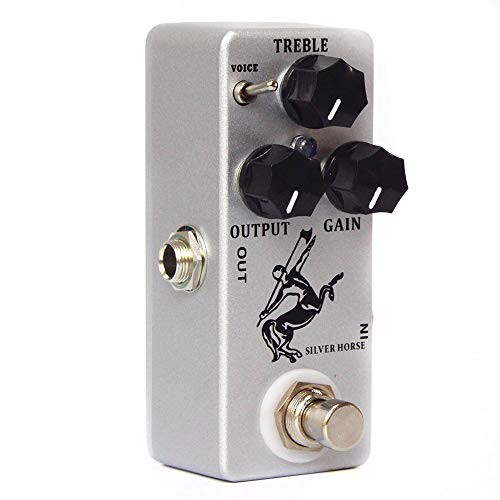 Overdrive Function Guitar Effect Pedal with True Bypass for Silver Horse