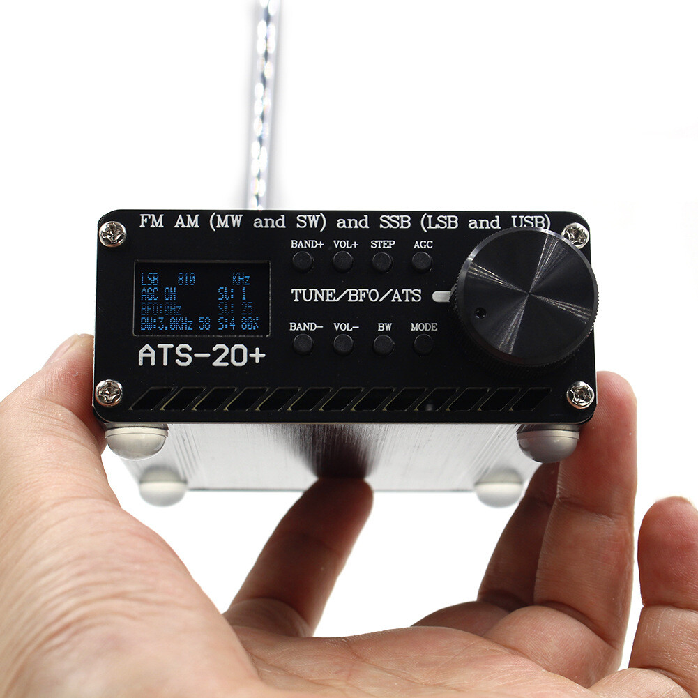 ANYSECU ATS-20+ All Band Radio Receiver SI4732 FM AM (MW & SW) SSB (LSB & USB)