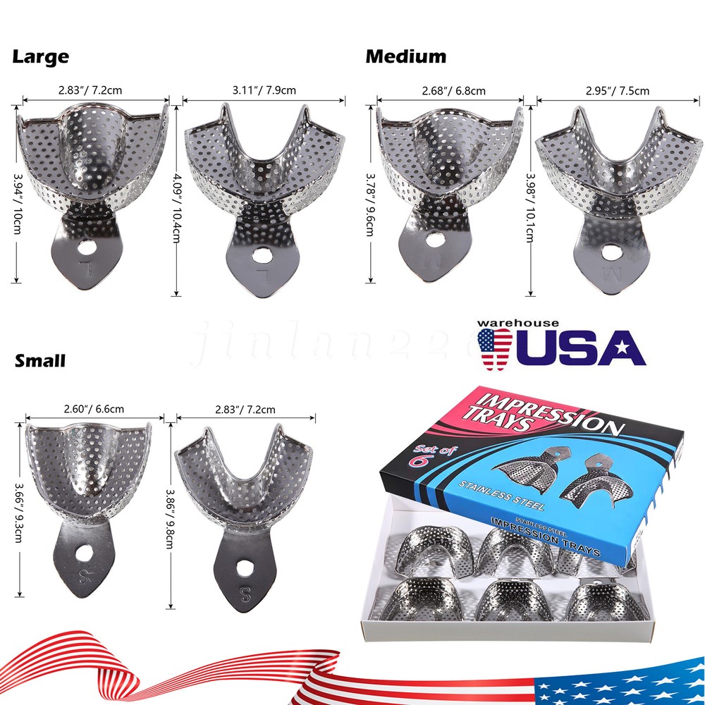 Dental Impression Tray 6 pcs