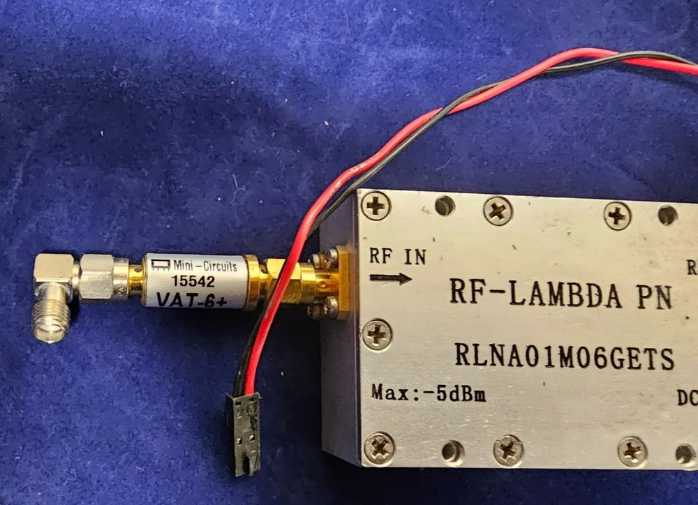 1 ETS-LINDGREN RF-Lambda RLNA01M06GETS Low Noise Amplifier VAT-6+