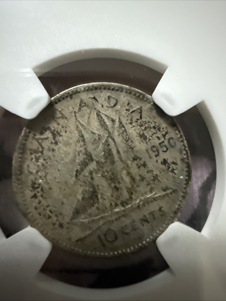 1950 Canada 10C By VF 35