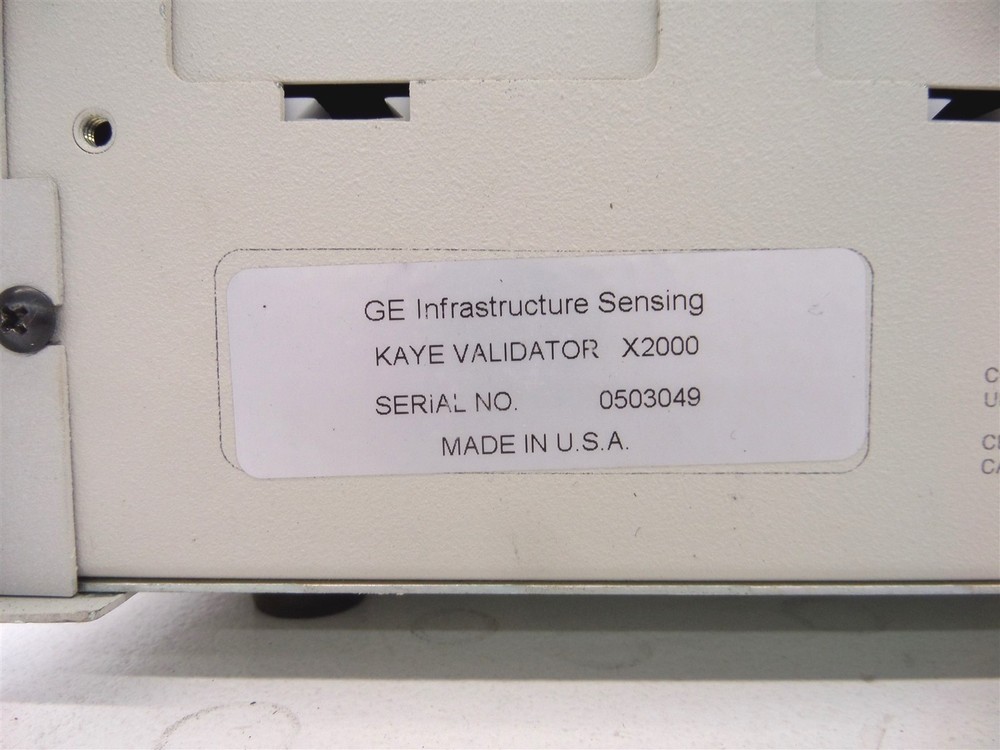 GE Kaye Validator 2000 Thermal Validation System w/ 3 Sensor Input Modules